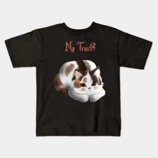 Treat Hungry Calico Kitty With Begging Eyes Kids T-Shirt